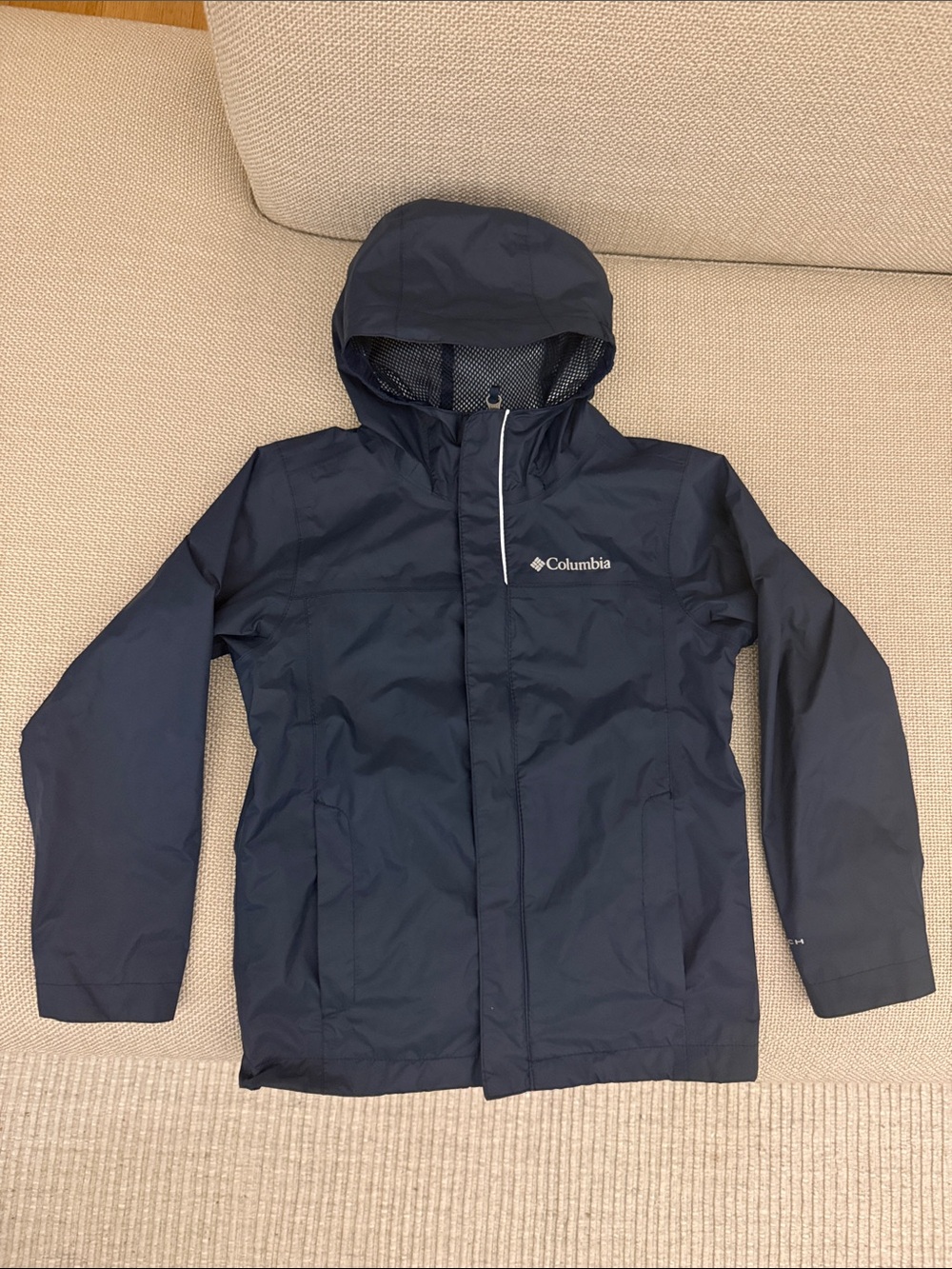 Columbia Kids Navy Hooded Rain Jacket